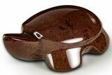 Polished Cinnamon (Mahogany) Obsidian Turtle - Oregon #331578-1